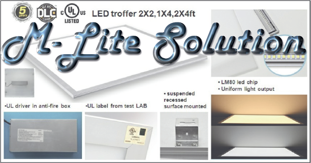 M-Lite LED Panel and Troffer Solution